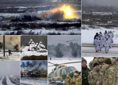 رزمایش گسترده ارتش اوکراین در نزدیکی مرزهای روسیه