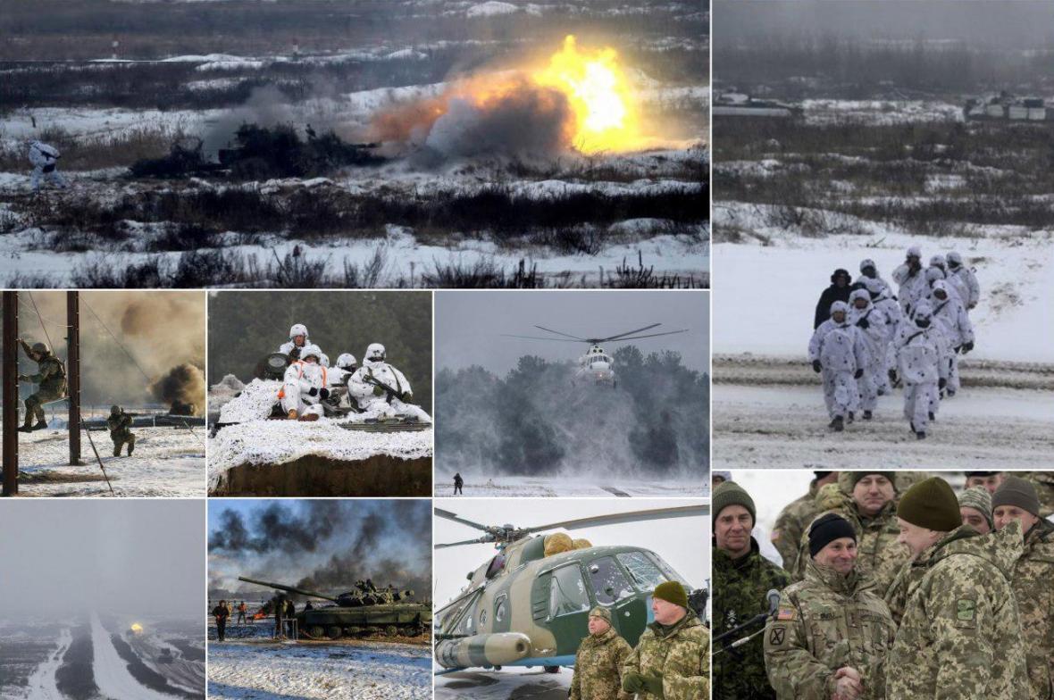 رزمایش گسترده ارتش اوکراین در نزدیکی مرزهای روسیه