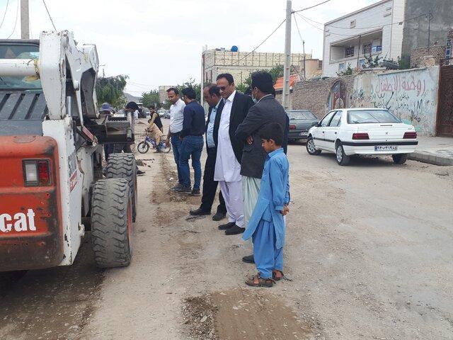 بازدید اعضای شورای اسلامی شهر و معاون شهردار از محلات شهر زاهدان