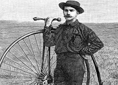 اولین کسی که دور دنیا را با دوچرخه رکاب زد