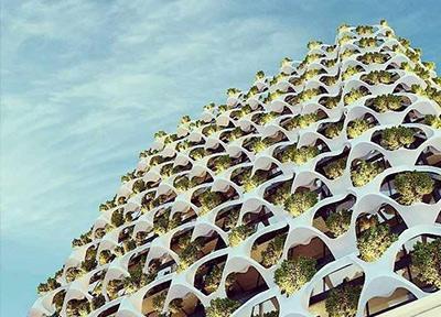 طراحی خانه ویلایی در زمین شیبدار: بزرگترین باغ عمودی خاورمیانه در شیراز